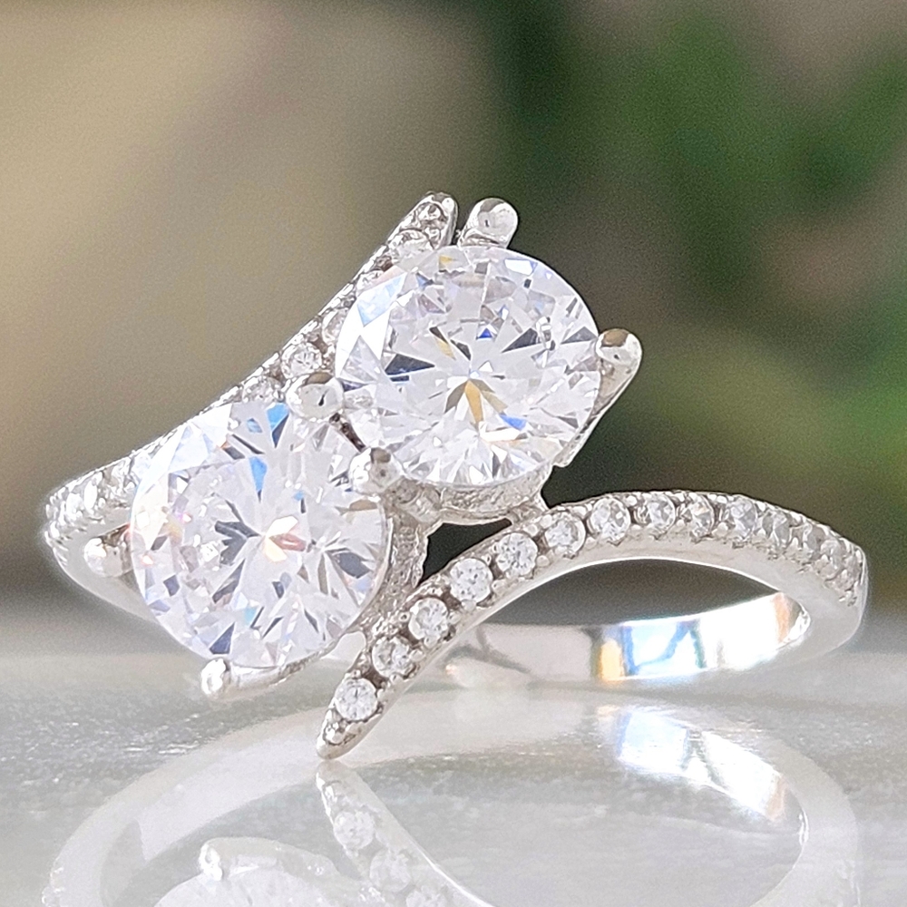 Classic Style Round Swirl ring, solid 925 Sterling Silver Charmed Aroma